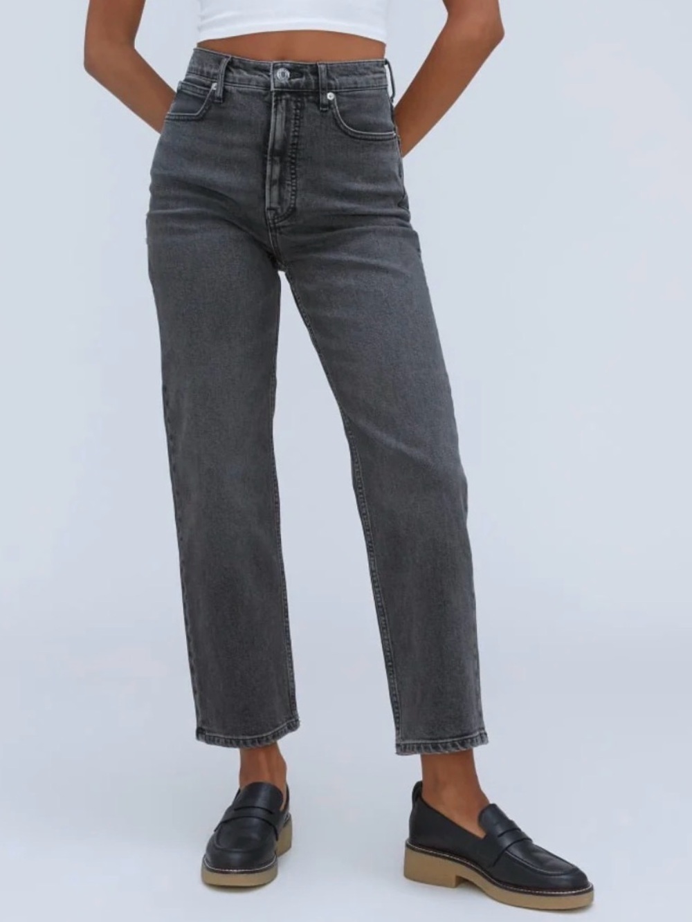 Everlane The Way-High Slim Jean – Washed Black – Size 31R